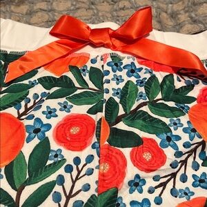 Orange Print Pajama set with Orange Bow